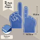 17.5" X 8.75" Premium Foam Finger Set For Sports Fans