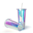 20Oz Large Capacity Summer Plastic Water Cup With Straw