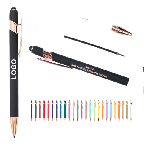 Rose Gold Pen With Stylus Tip
