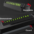 Personalized Black Fluorescent Parking Number Plates