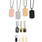 Stainless Steel Mirror-Polished Military ID Tag
