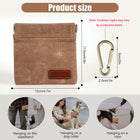 Portable Dog Treat Bag With Carabiner Pet Snack Pouch