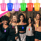 Plastic Birthday Party Shot Cups with Beaded Necklaces