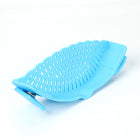 Silicone Collapsible Clip-On Strainer Colander for Kitchen