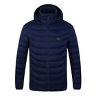 Winter Outdoor Heated Hooded Coat Windproof Usb Charging