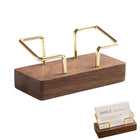 Walnut Wood Business Card Holder