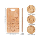 Wooden Rectangular Tequila Cup Tray