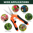 3-Pack Stainless Steel Pruning Shears