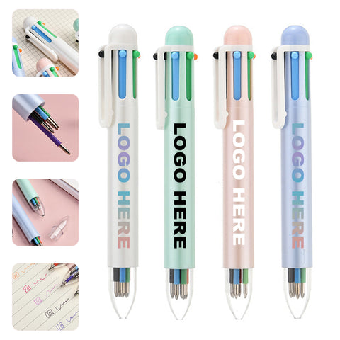 6-Color Push-Button Ballpoint Pen