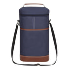 2 Bottle Travel Wine Tote With Corkscrew & Shoulder
