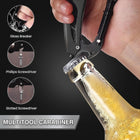 Multitool Carabiner with Pocket Knife