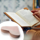 MOQ50 PU Heart Shaped Corner Bookmark