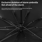 Windproof Inverted Folding Umbrellas With Reflective Stripe