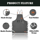 Adjustable Cross Back Canvas Apron