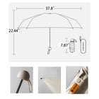 5 Fold 8 Bone Capsule Sunscreen Vinyl Umbrella