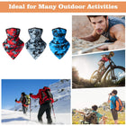Scarf Mask Bandana With Ear Loops Neck Gaiter Quick Dry