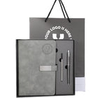 Stamped Logo Leather A5 Notebook Set