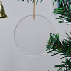 Clear Acrylic Ornaments With Holiday Designs