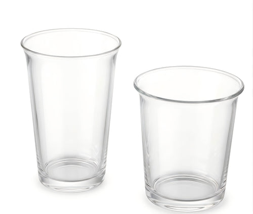 12oz Retro Flared Glass Coffee Cup