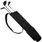 Black Lightweight Golf Bag with Cushioned Shoulder Strap