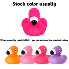 Custom Flamingo Rubber Duck Kids Bath Toy