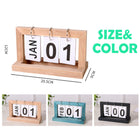 Wooden Flip Page Calendar