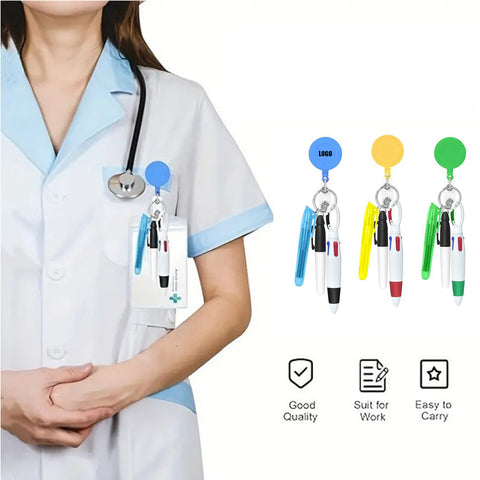 Doctor Pen Set With Retractable Scroll And Id Buckle
