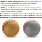 Custom 2.5" Gold Baseball Stress Reliever