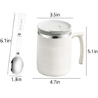 17Oz Portable Stainless Steel Thermos Mug With Spoon
