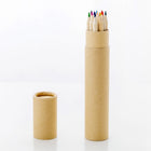Kraft Paper Tube With 12 Colors Of Small Pencil Drawing Pens