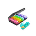 Portable 7×3 Compartment Pill Box