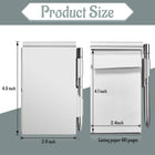 Metal Pocket Notebook With Pen And Writting Paper