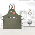 Adjustable Denim Bib Work Apron-Full Color