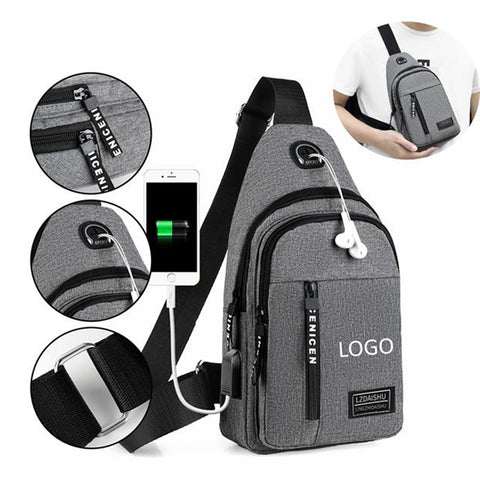Unisex Sling Bag Chest Shoulder Backpack
