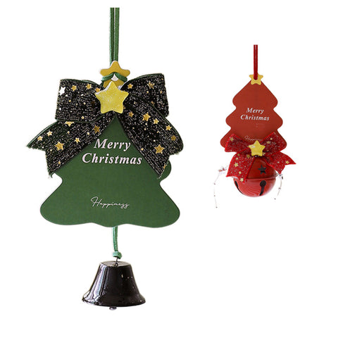 Christmas Tree Card Bell Ornament