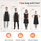 Adjustable Cross Back Waterproof Canvas Apron