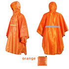 Hooded Rain Poncho Unisex Long Raincoat