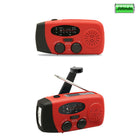 Emergency Solar Hand Crank Weather Radio With Led Flashlight
