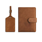 Pu Leather Luggage Tag Passport Set