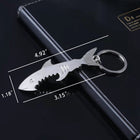 Shark Metal Bottle Opener Keychain