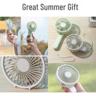 Mini Portable Fan With Lanyard 3 Speeds Level