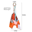 Pegasus Bag Charm With Silk Scarf