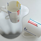 11 Oz. Hand-Painted Ceramic Mugs Set