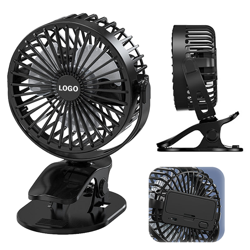 360-Degree Rotate Portable Clip On Quiet Fan