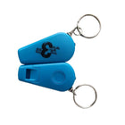 Portable Mini Plastic Whistle Keychain LED Light UV Light