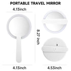 Usb Charging Led Mirror With Swivel Handle