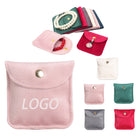 Velvet Snap Closure Jewelry Bag（3.15×3.15in）