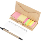 Long Box Sticky Note Set With Ruler And Pen