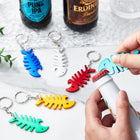 Fish Bone Bottle Opener Keychain
