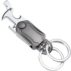 Fidget Spinner Metal Keychain W/ Pocket Knife Bottle Opener